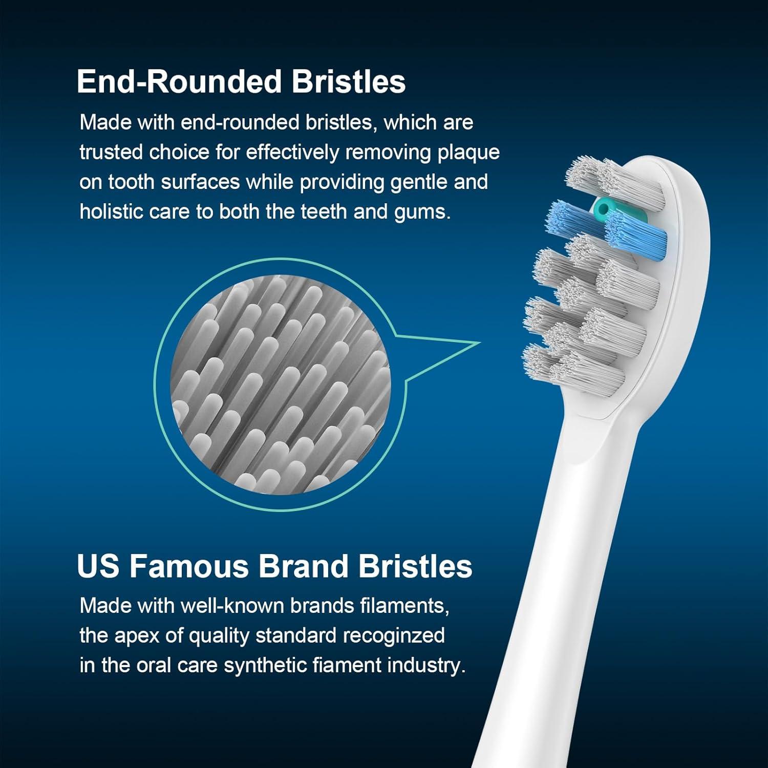 Cabezas de Repuesto FitMount para WaterPik Sonic Fusion - 6 Paquetes