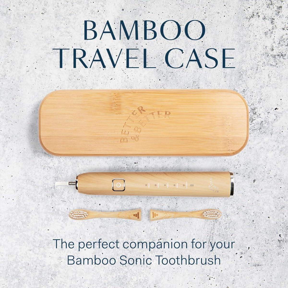Estuche de Viaje Mejor y Mejor para Cepillo de Dientes Sonic de Bambú