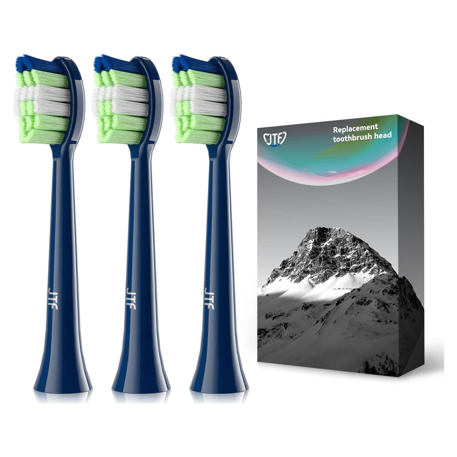 Cabezas de cepillo de dientes JTF P200, 3 unidades, azul marino