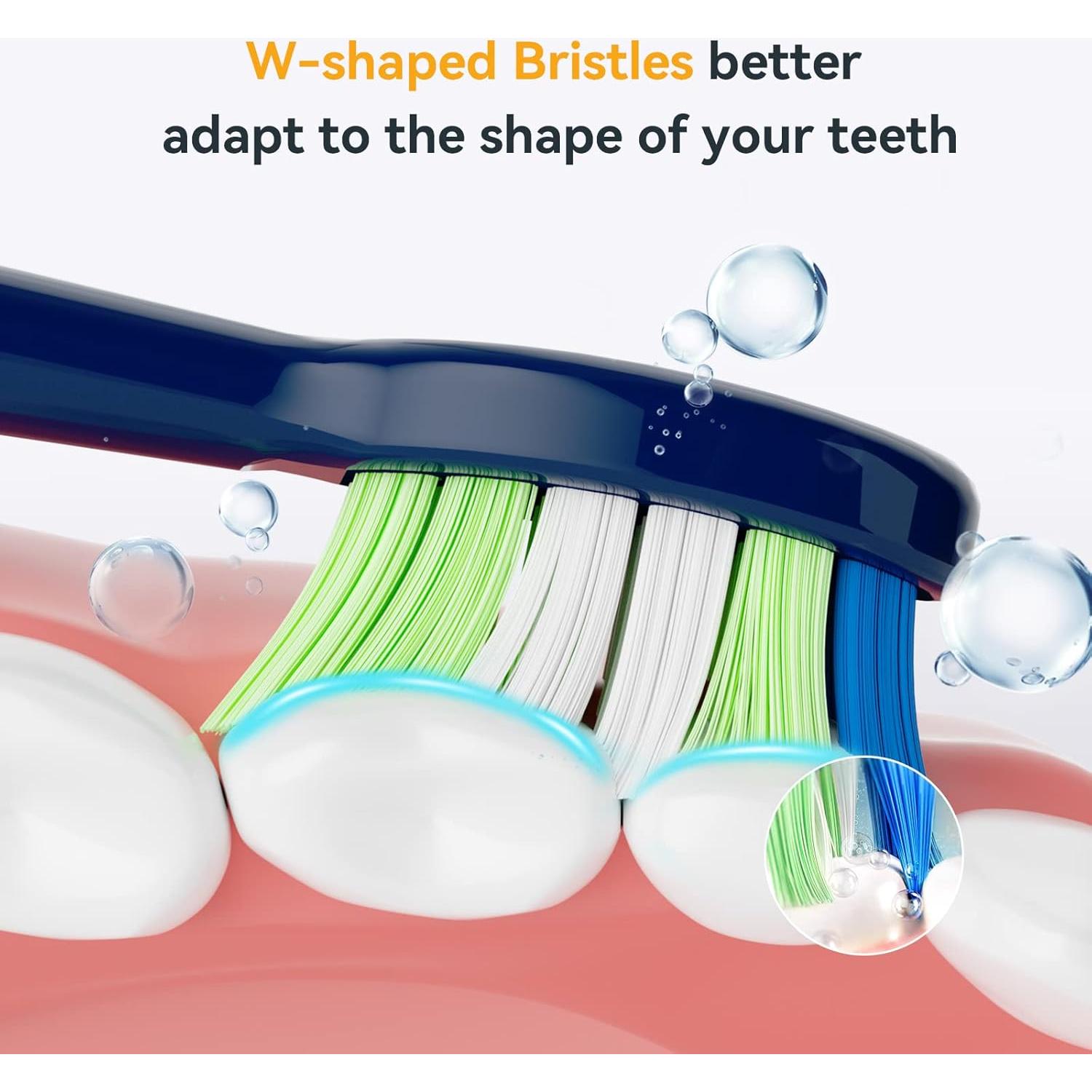 Cabezas de cepillo de dientes JTF P200, 3 unidades, azul marino