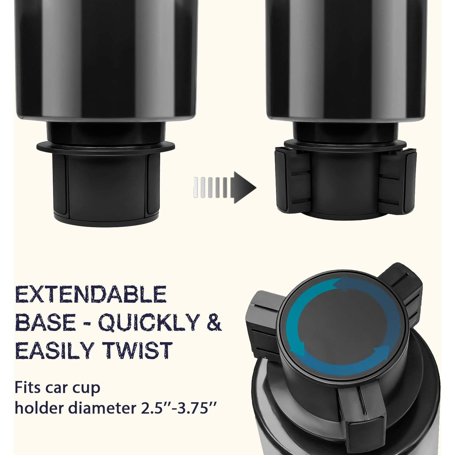 Soporte para Taza de Coche Seven Sparta CP1210 Negro 8.6-9.7 cm