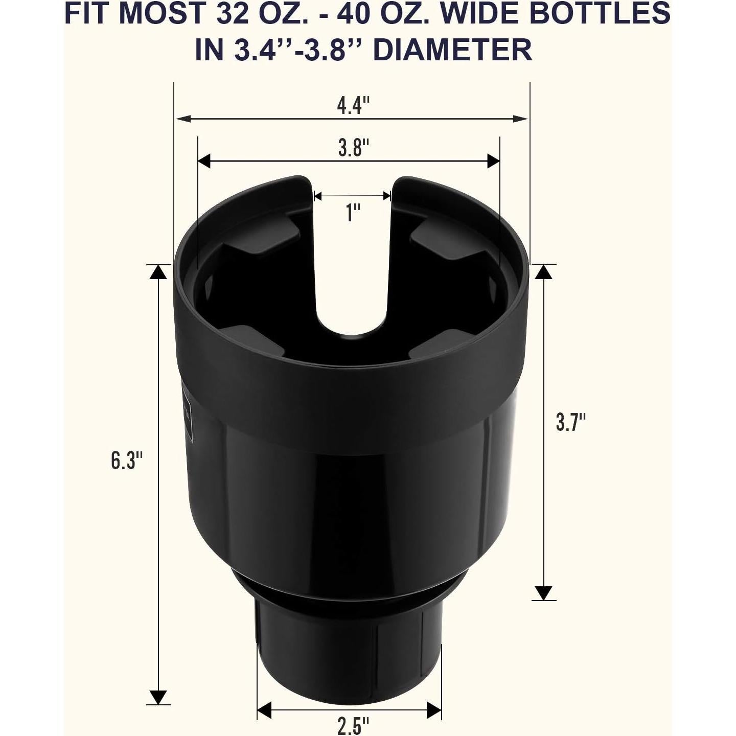 Soporte para Taza de Coche Seven Sparta CP1210 Negro 8.6-9.7 cm