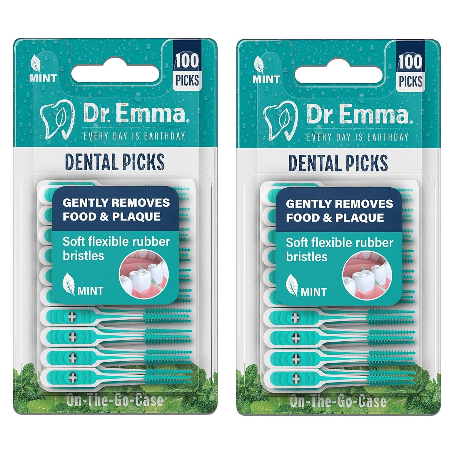 Palillos Dentales Menta Dr. Emma 200 Unidades Suaves