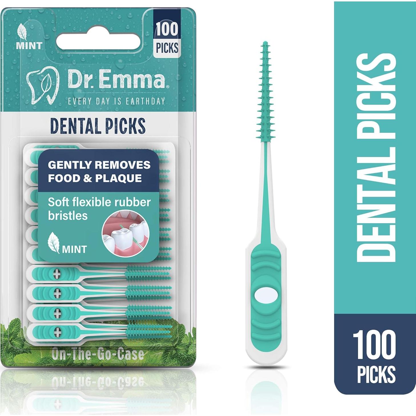 Palillos Dentales Menta Dr. Emma 200 Unidades Suaves
