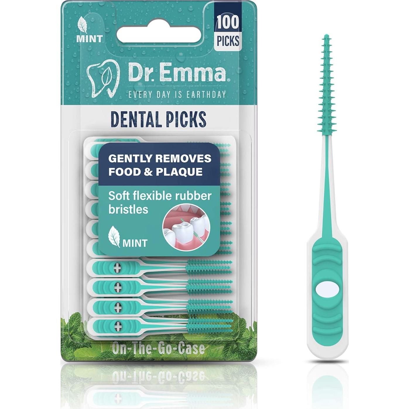 Palillos Dentales Menta Dr. Emma 200 Unidades Suaves