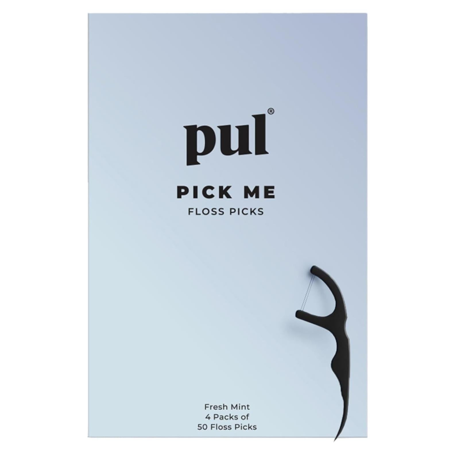 Palillos de Hilo Dental PUL - Menta, 200 Unidades, Biodegradables