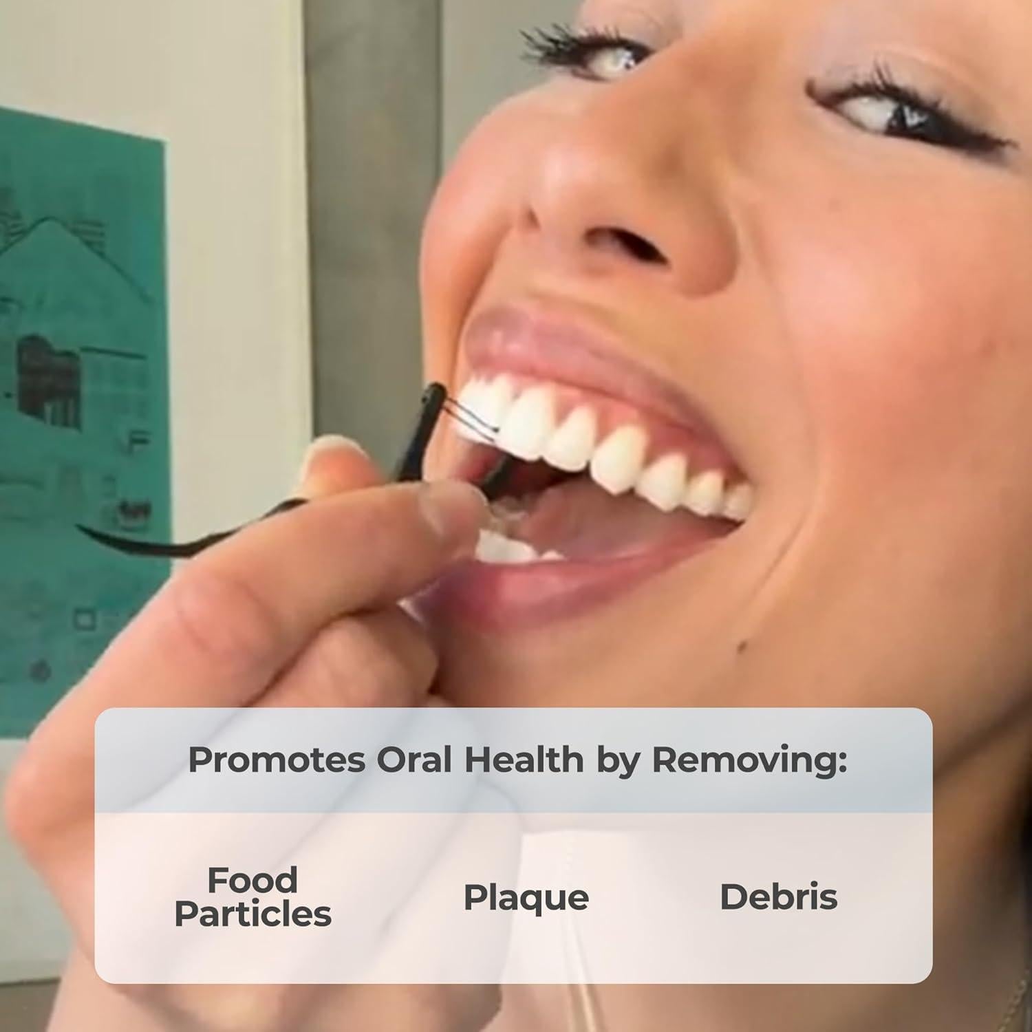 Palillos de Hilo Dental PUL - Menta, 200 Unidades, Biodegradables