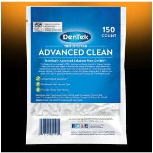 Palillos de Hilo Dental DenTek Triple Clean Avanzado 150 Unidades