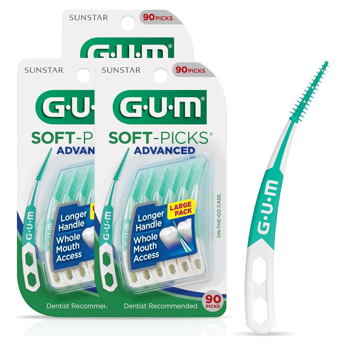 Palillos Dentales GUM Soft-Picks Avanzados - 90 Unidades