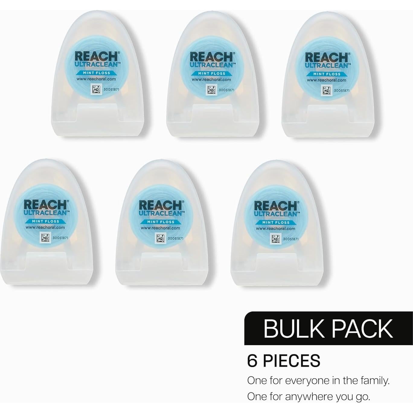 Hilo Dental Ultraclean REACH Menta 27.43 m Paquete de 6