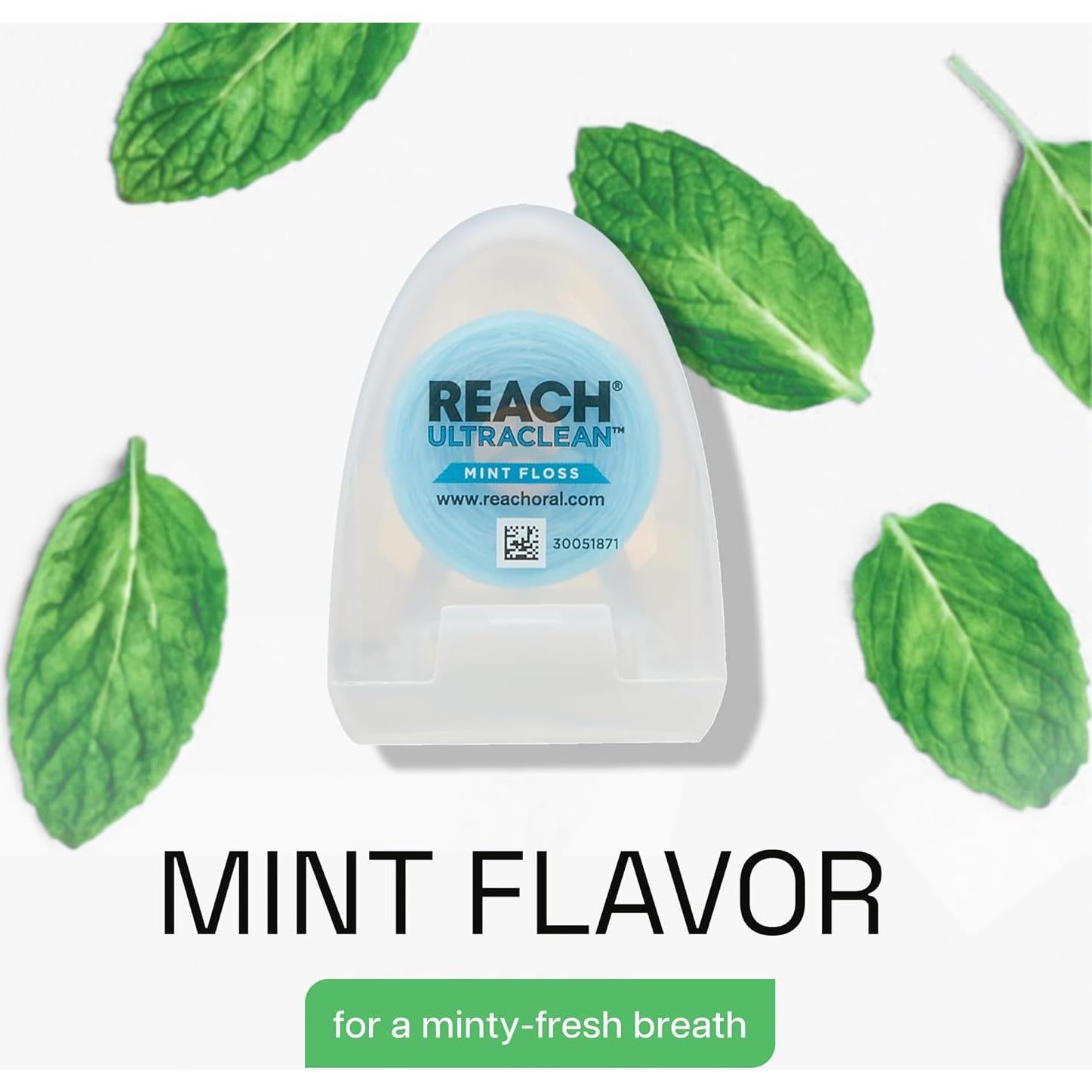 Hilo Dental Ultraclean REACH Menta 27.43 m Paquete de 6