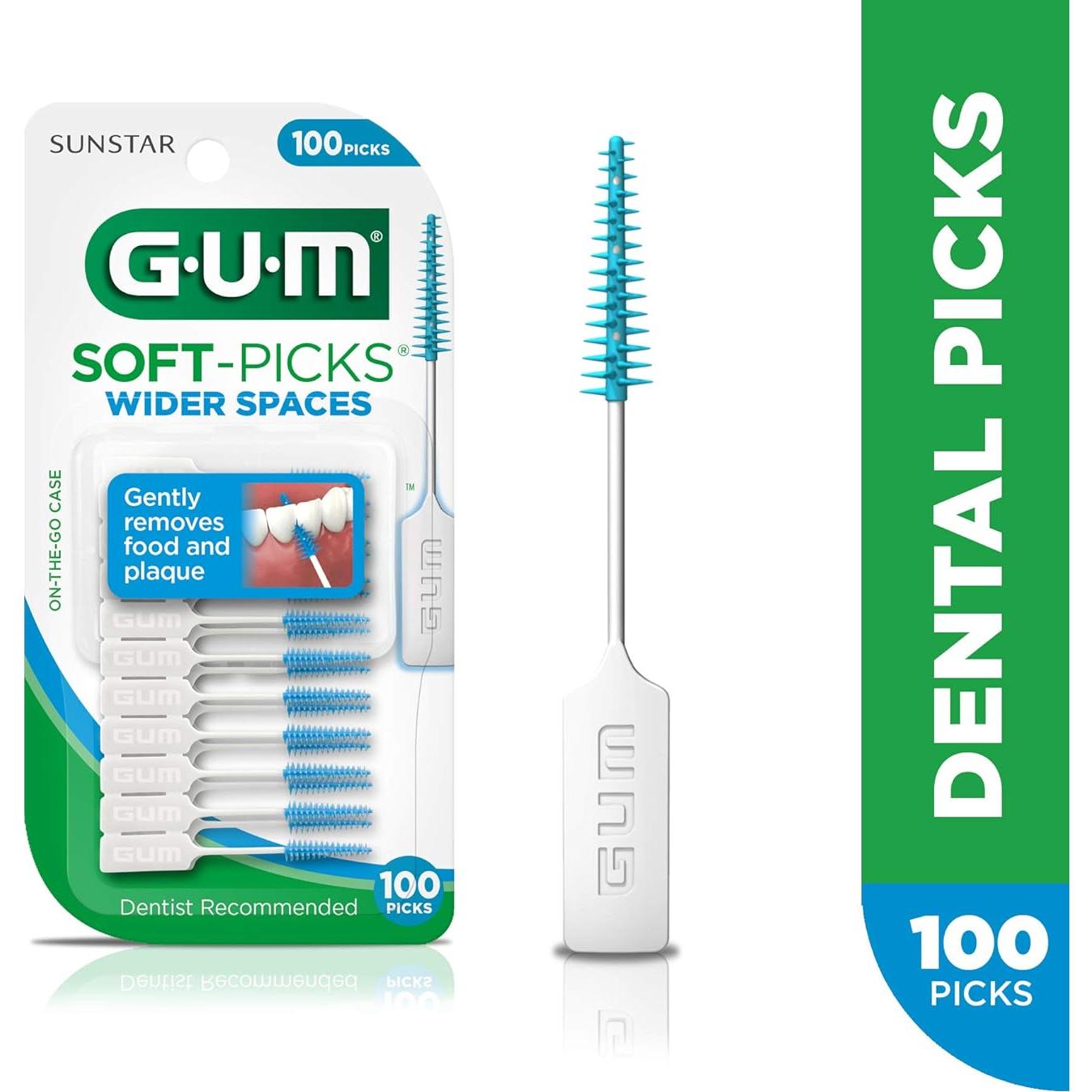 GUM Soft-Picks Espacios Amplios - Palillos Dentales 100 Unidades