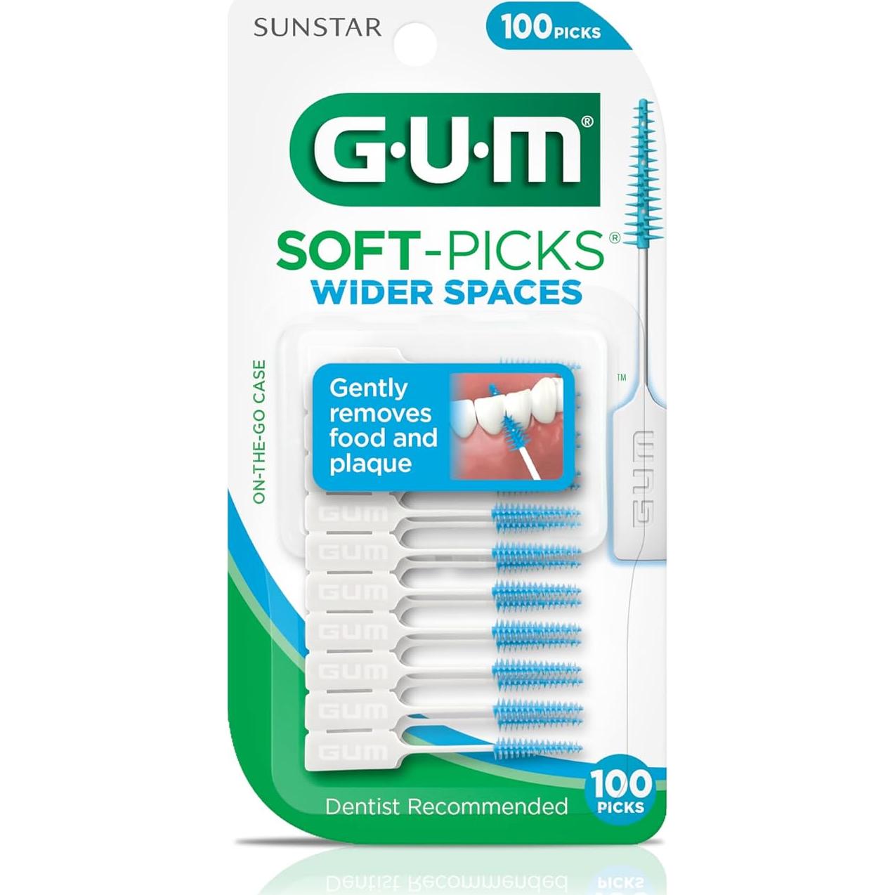 GUM Soft-Picks Espacios Amplios - Palillos Dentales 100 Unidades