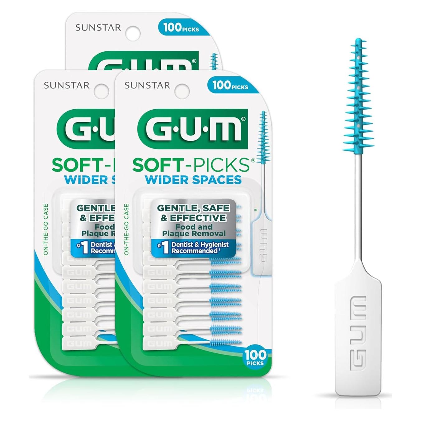 GUM Soft-Picks Palillos Dentales para Espacios Amplios 50ct