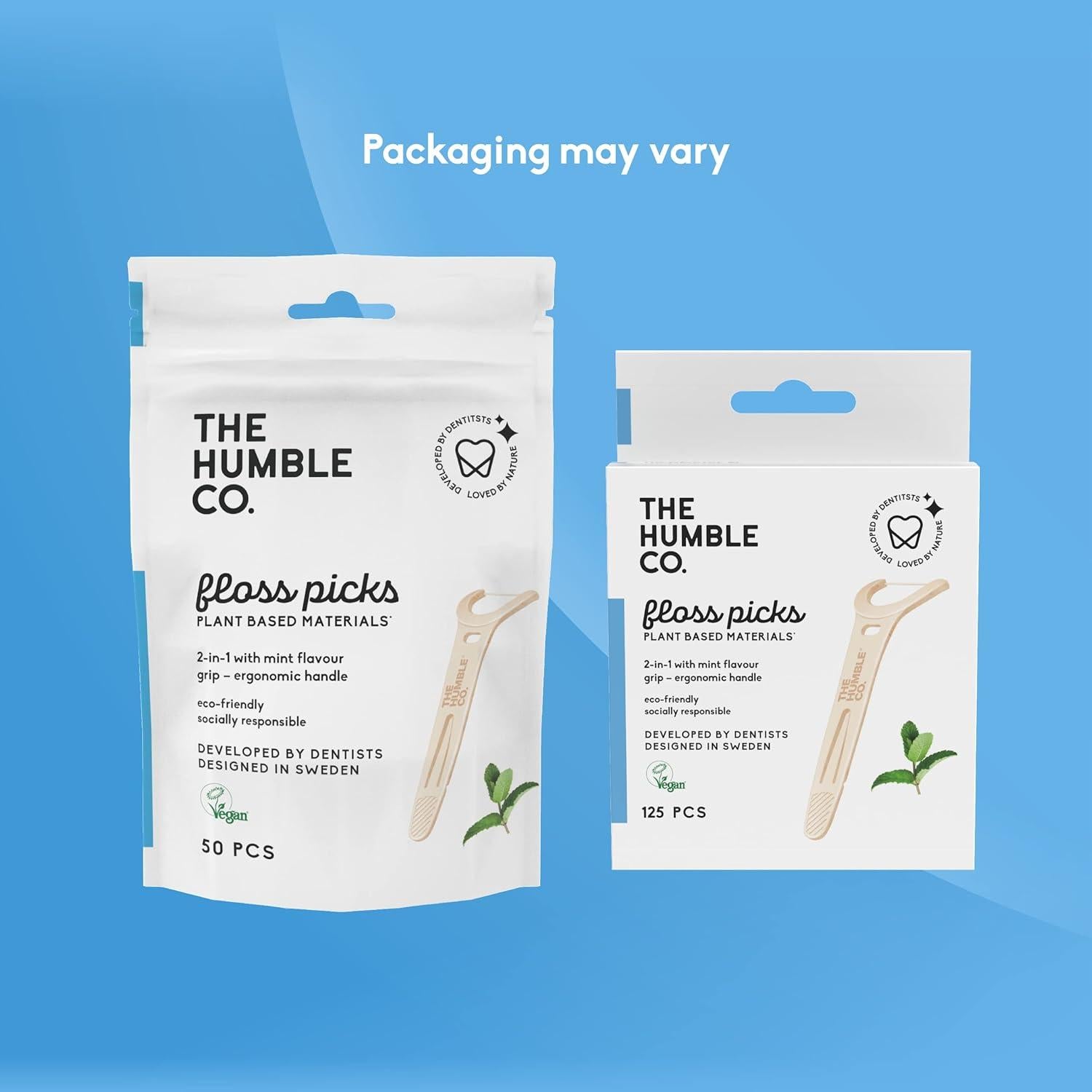 Palillos de Hilo Dental The Humble Co. 200 Unidades Menta