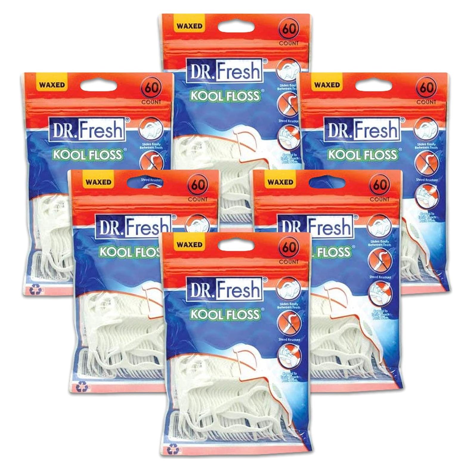 Palillos de Hilo Dental Dr. Fresh Kool Floss 360 Unidades