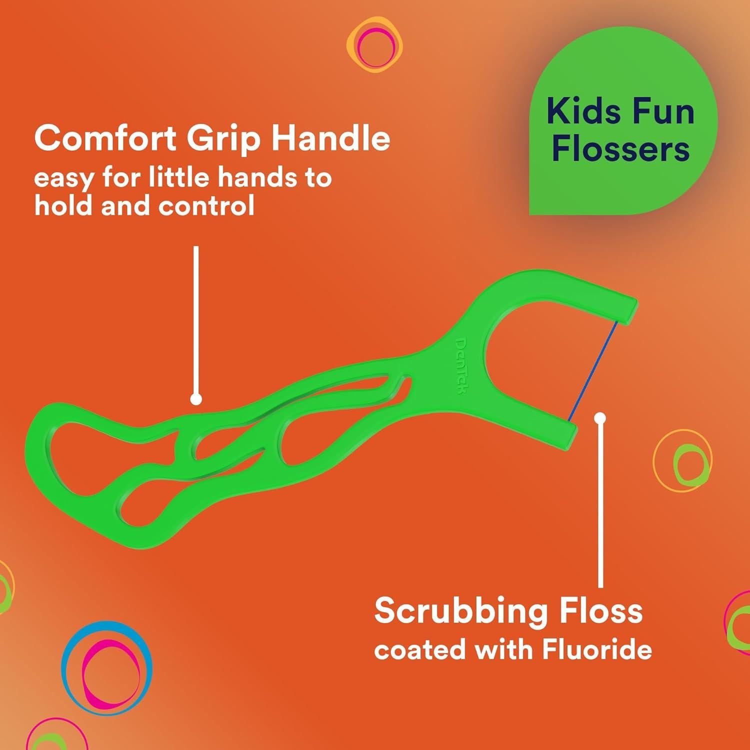 Hilos Dentales Divertidos DenTek para Niños - 75 Unidades Sabor Fruta Silvestre