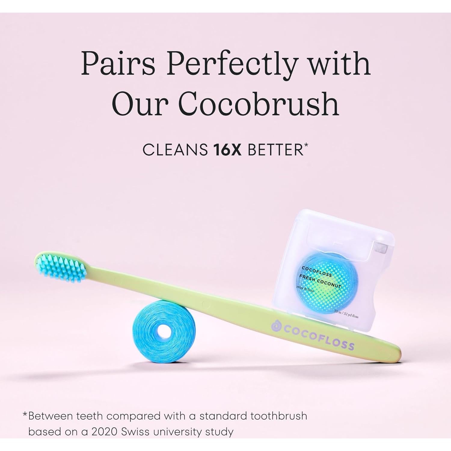 Hilo Dental Cocofloss Vegano Menta 4 Bobinas 30.18 m