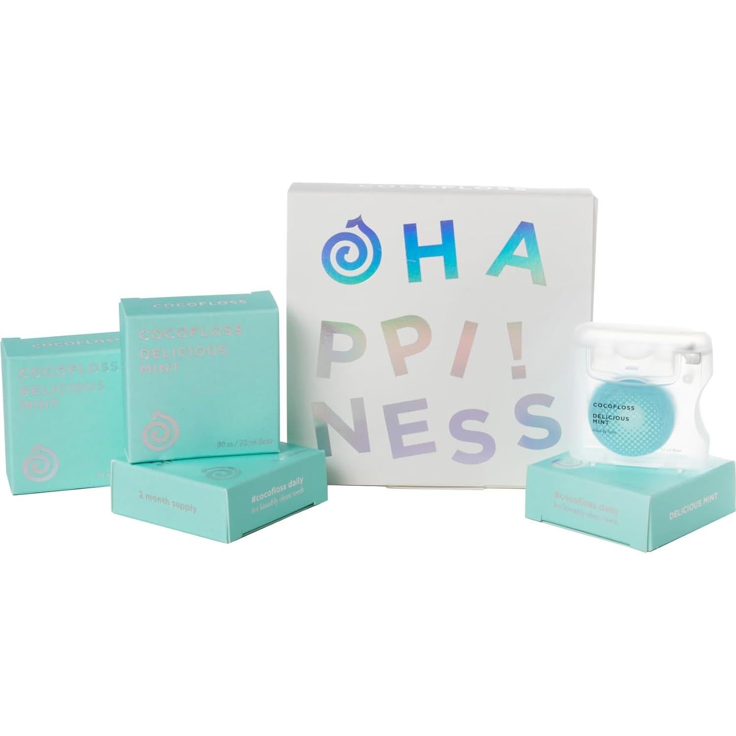 Hilo Dental Cocofloss Vegano Menta 4 Bobinas 30.18 m