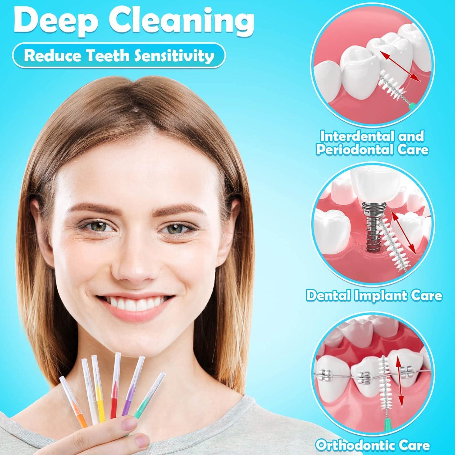 Modacraft Kit de 120 Cepillos Interdentales 6 Tamaños