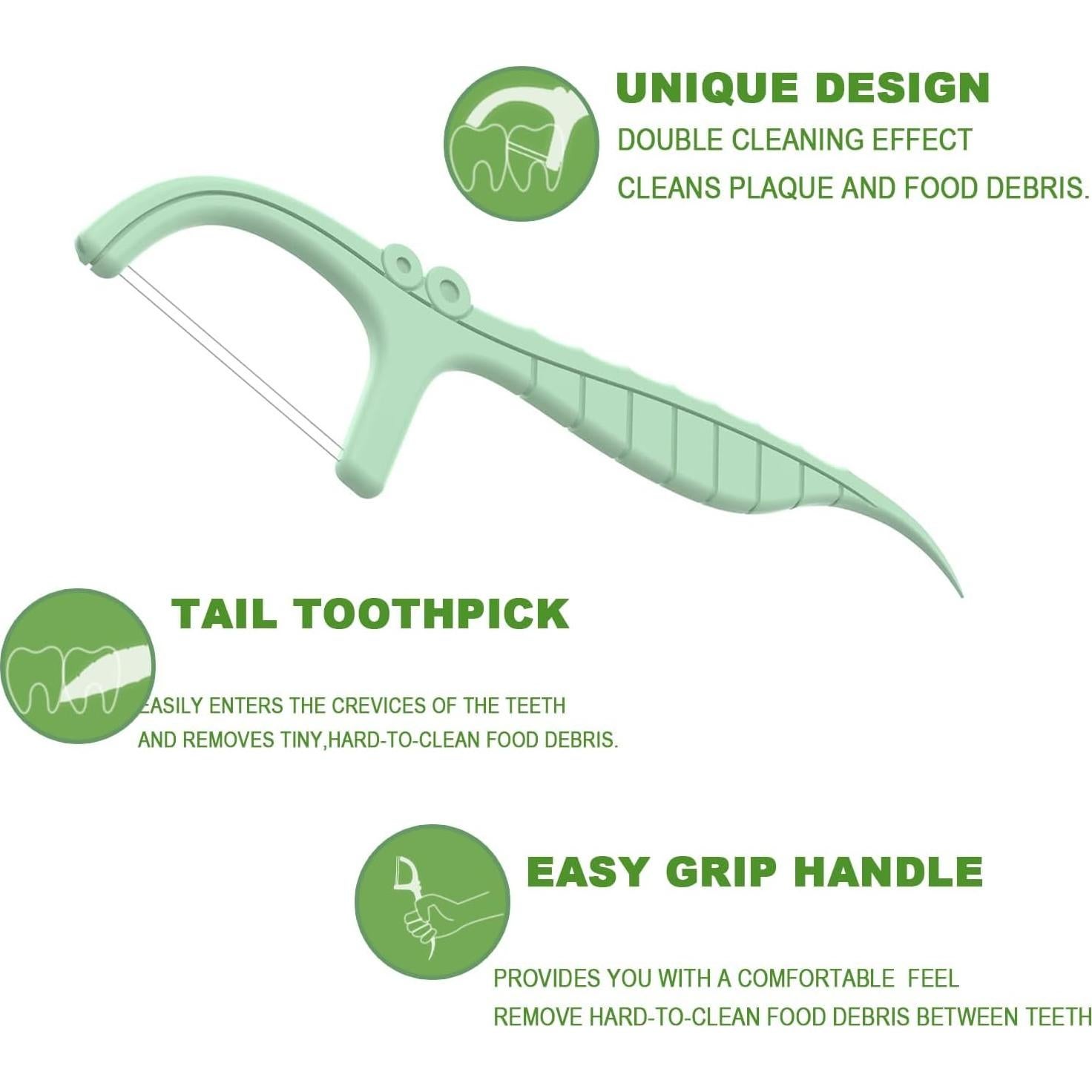 Hilo Dental Doble LIAMOSS Menta 200 Unidades Viaje