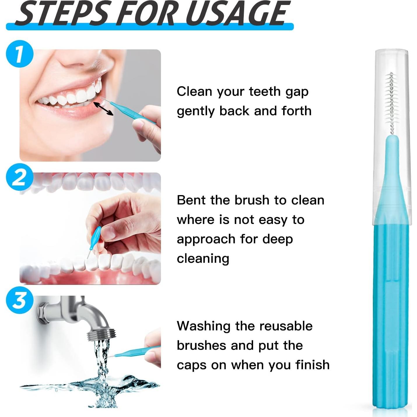 Cepillo Interdental RAZOKO 88 Unidades 2mm a 3mm Suave