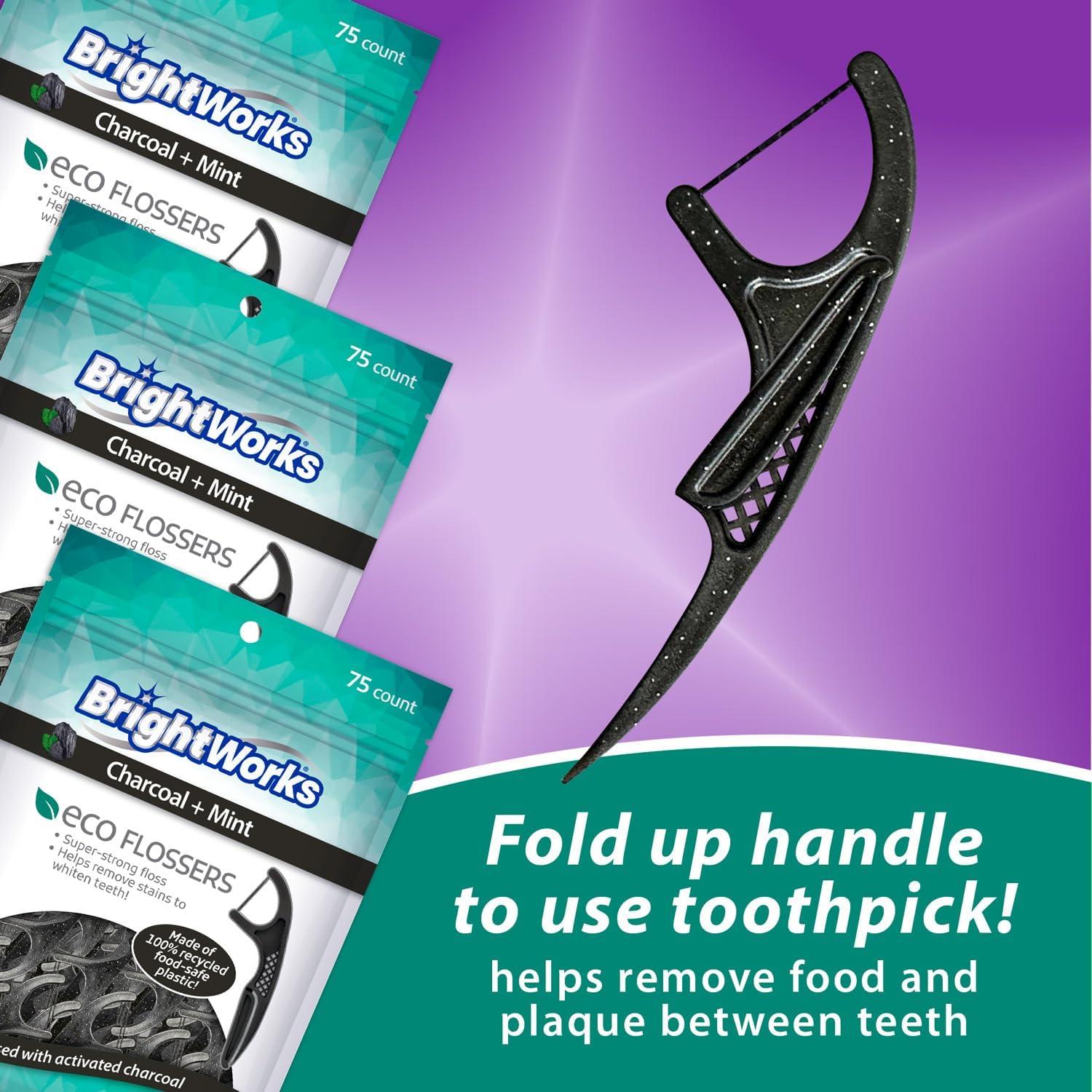 Palillos de Hilo Sostenibles Brightworks - 225 Unidades - Menta y Carbón