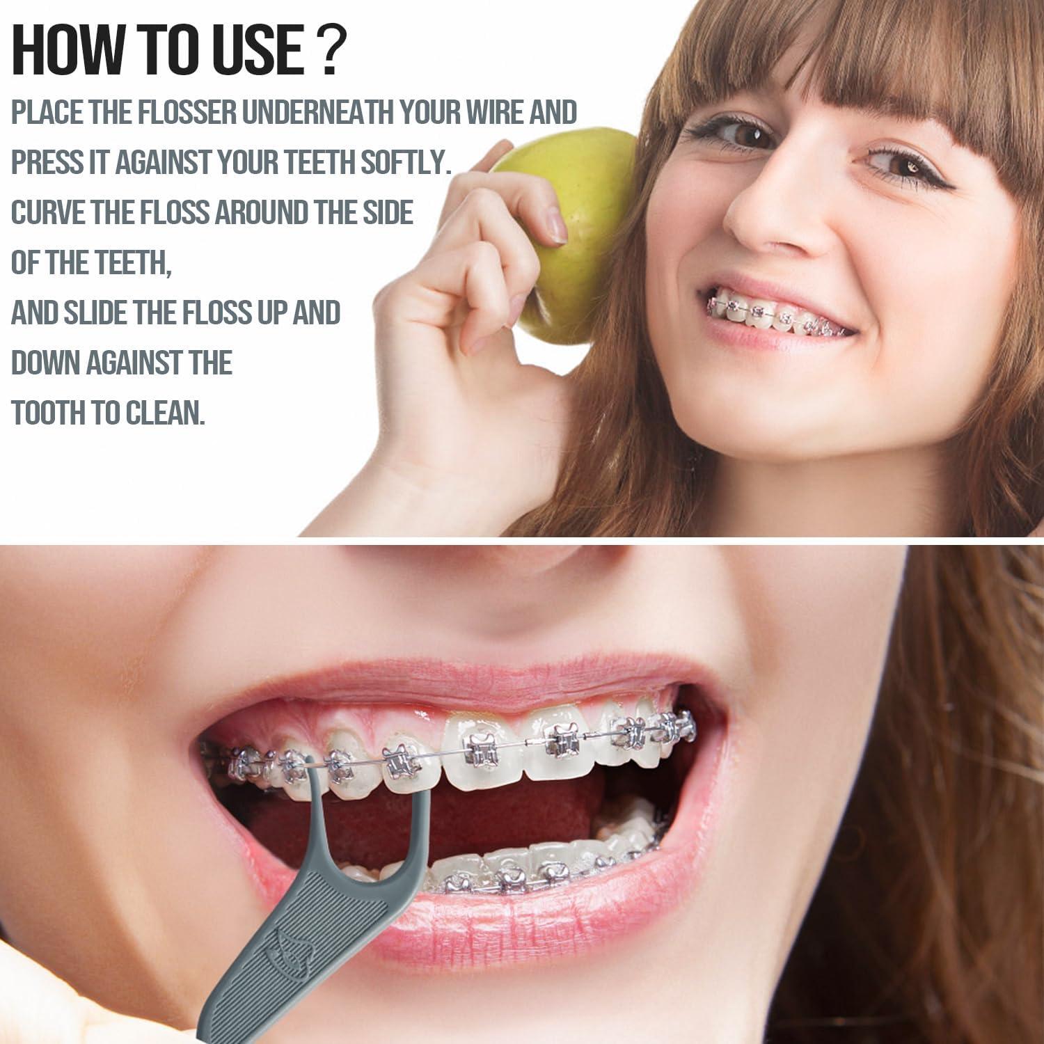 Hilo Dental Ortodóntico Dr. Emma 60 Unidades Sabor Menta