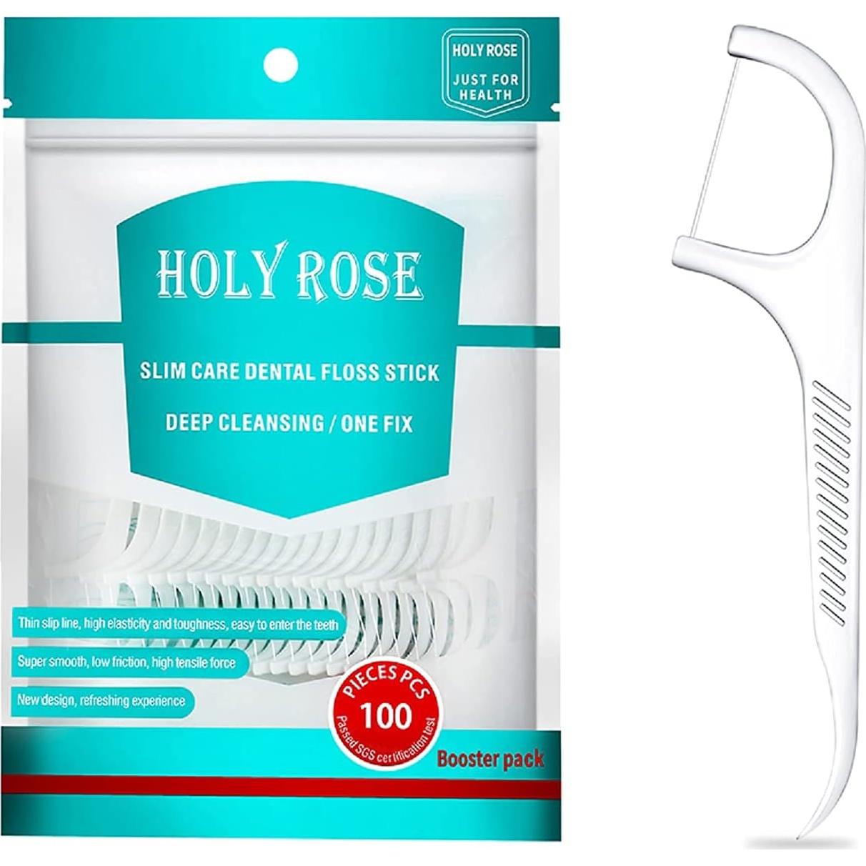 Palillos de Hilo Dental Holy Rose 500 Unidades Alta Calidad