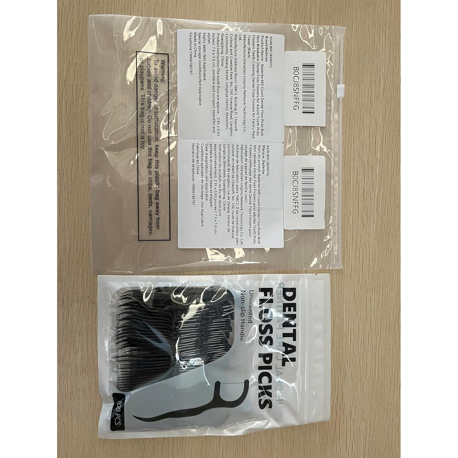 Palillos de Hilo Dental Baderke 600 Unidades Portátiles