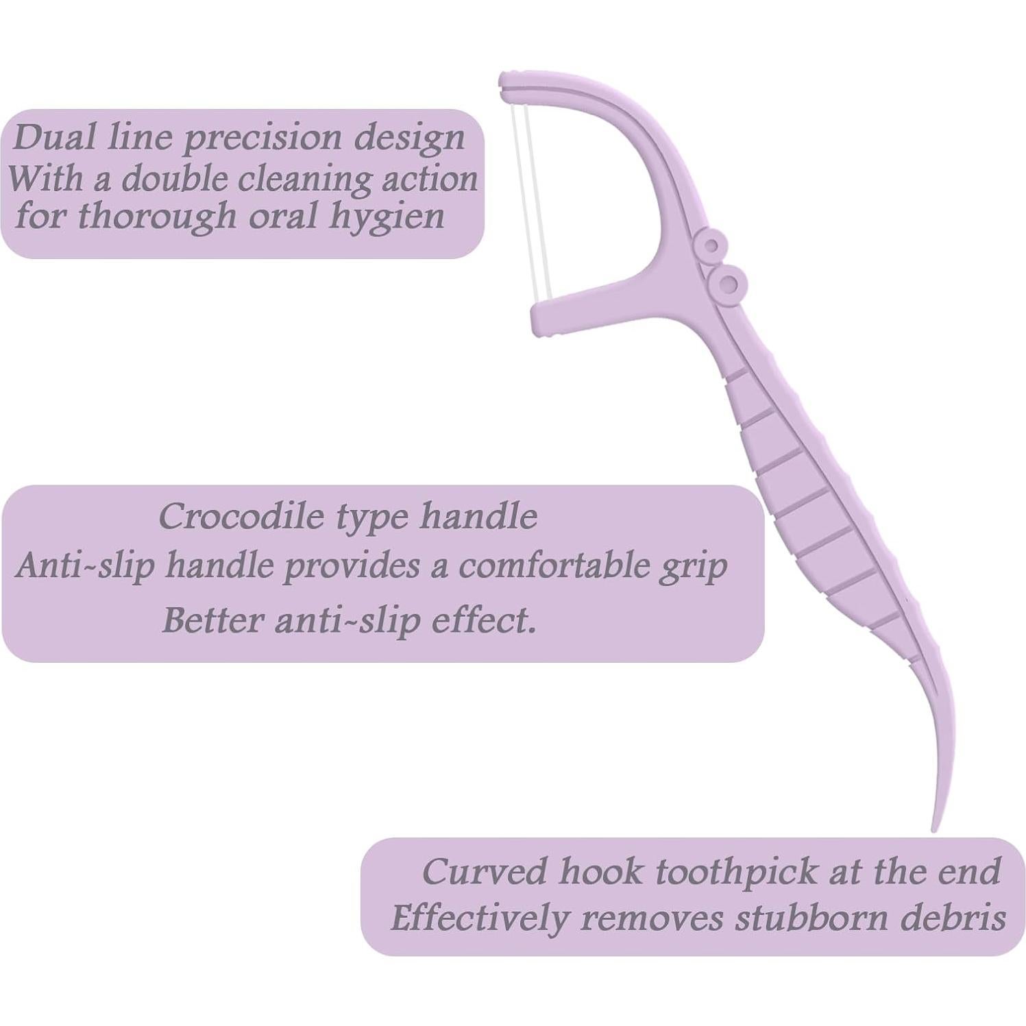 Palillos de hilo dental Holy Rose 200 unidades sabor menta