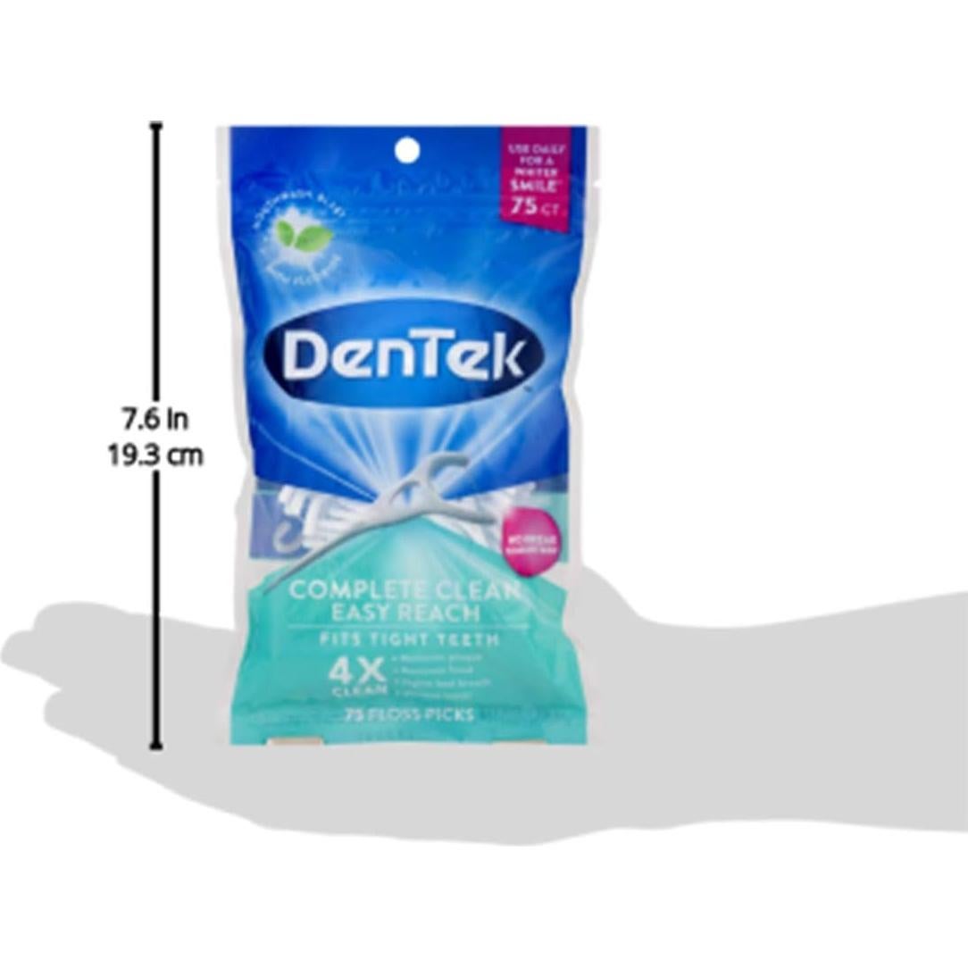 Palillos de Hilo Dental DenTek Limpieza Completa 75 Unidades