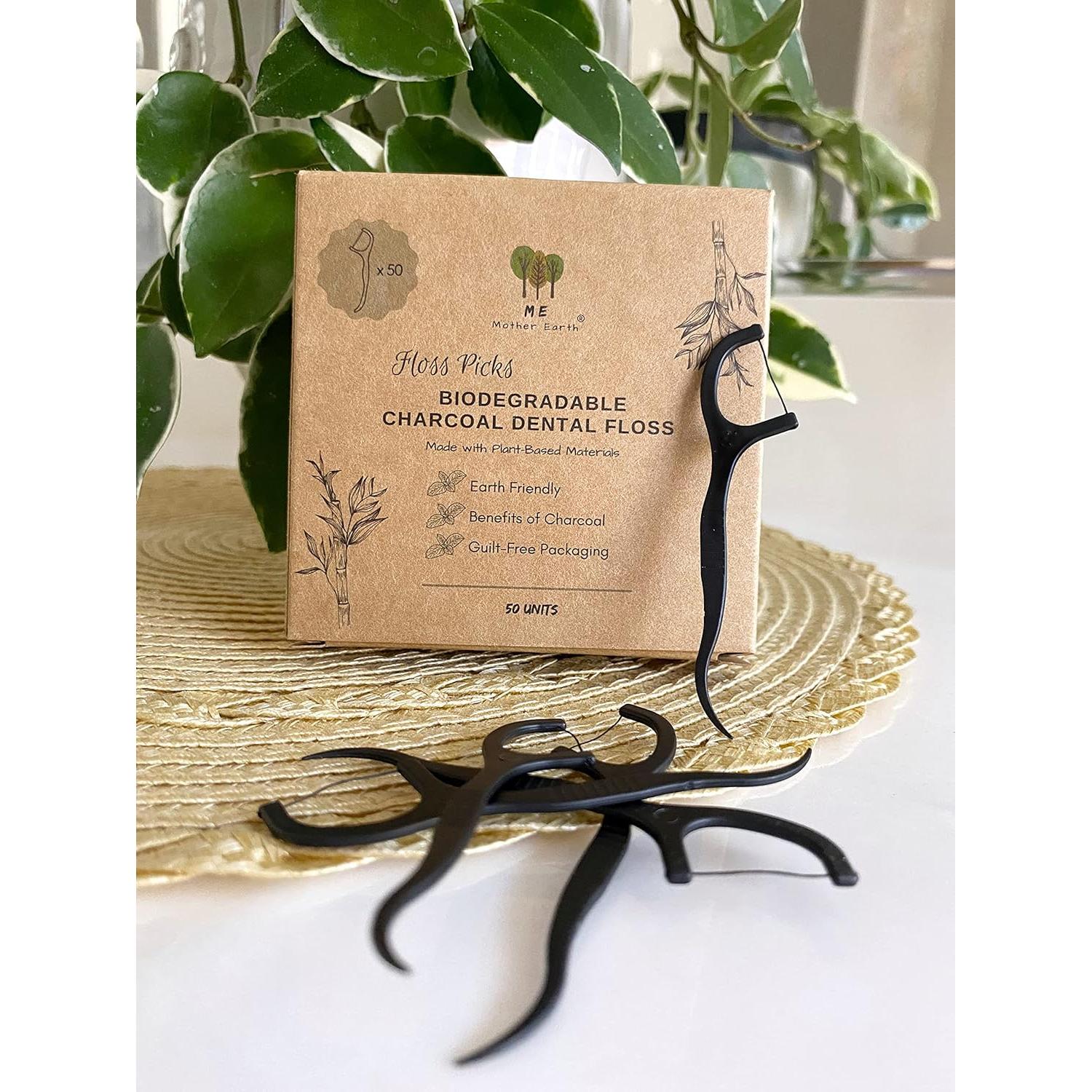 Palillos de Hilo Dental Biodegradables ME MOTHER EARTH 200 Unidades