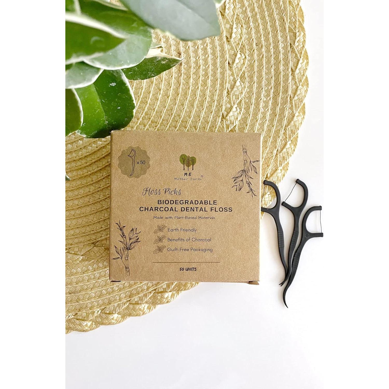 Palillos de Hilo Dental Biodegradables ME MOTHER EARTH 200 Unidades