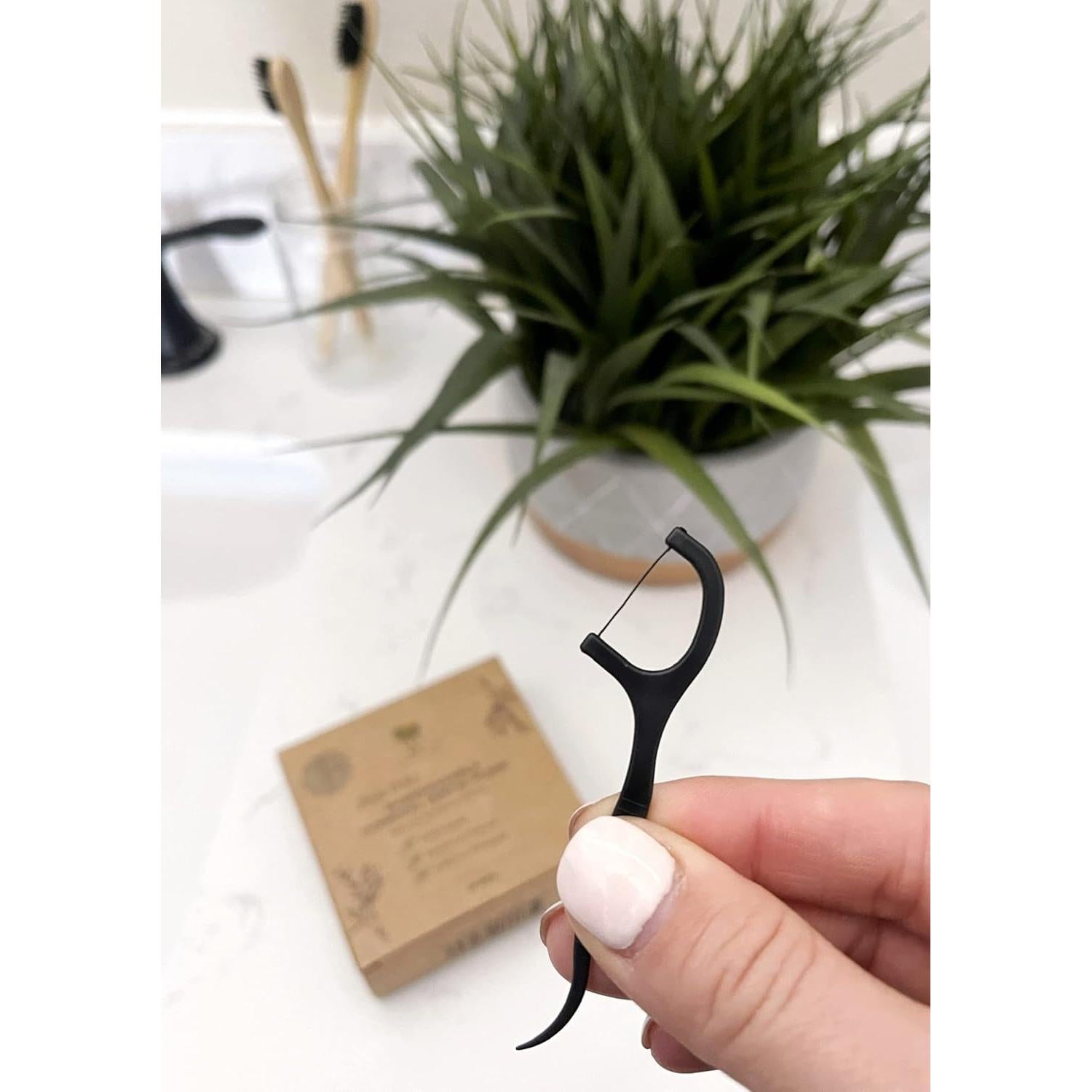 Palillos de Hilo Dental Biodegradables ME MOTHER EARTH 200 Unidades