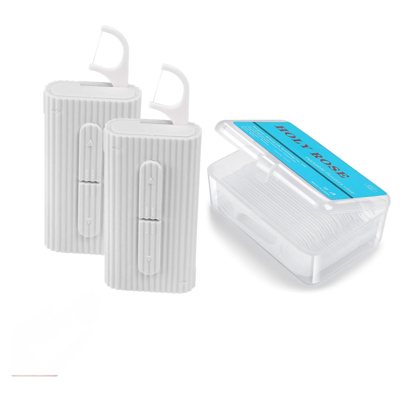 Dispenser de Hilo Dental Portátil Holy Rose 2 Cajas 80 Hilos