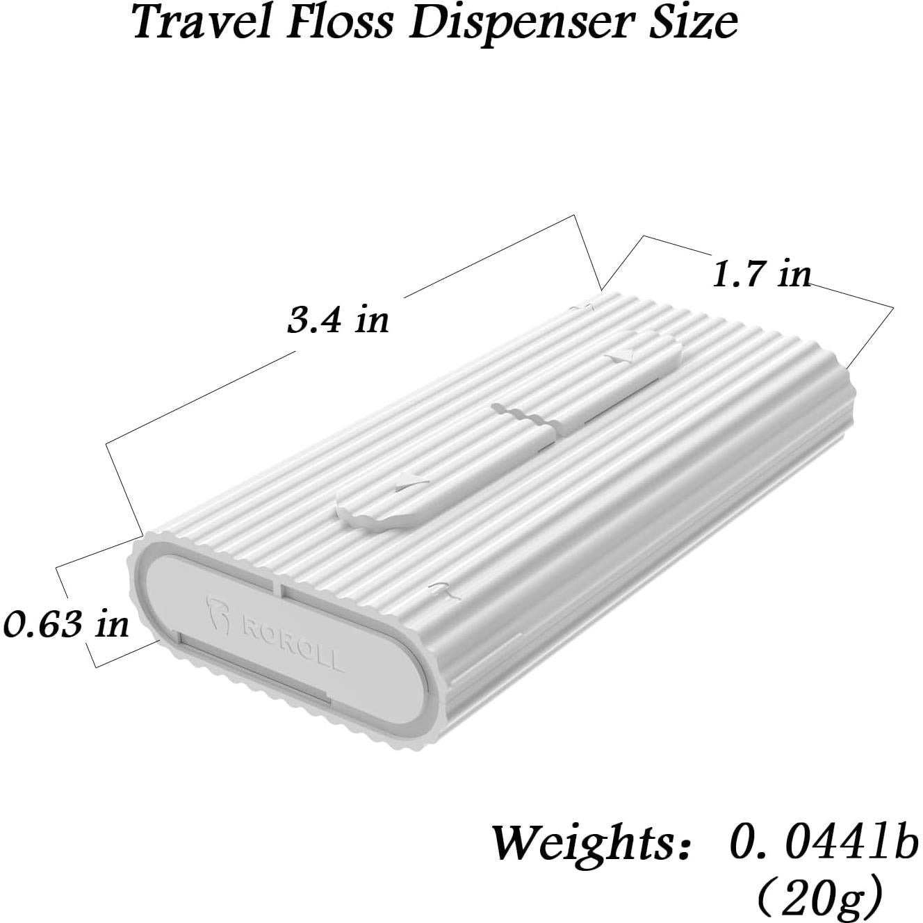 Dispenser de Hilo Dental Portátil Holy Rose 2 Cajas 80 Hilos