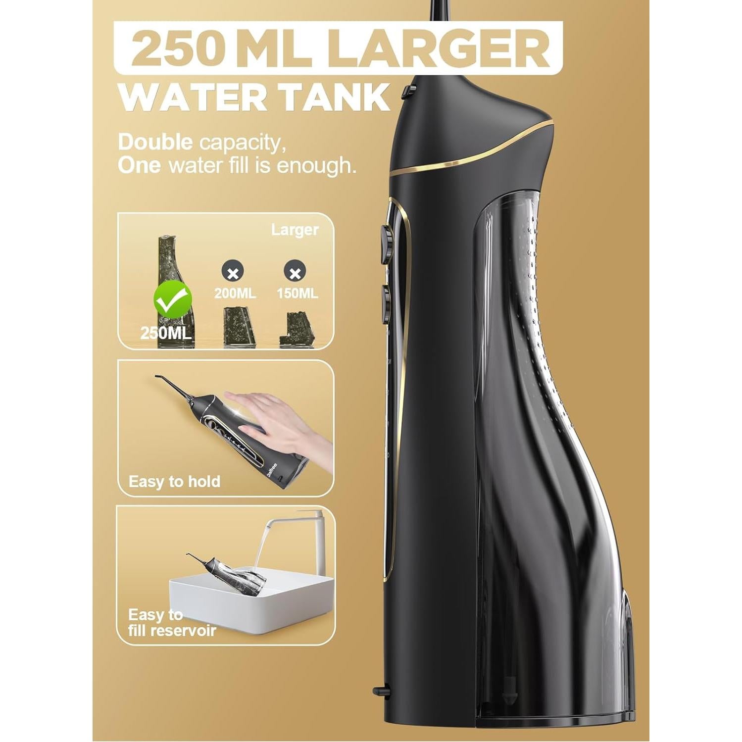 Irrigador Dental Portátil Oralfree F5025 Recargable IPX7