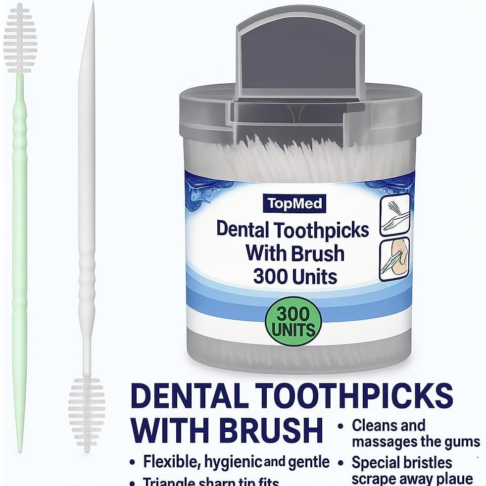 Cepillo Interdental Topmed Doble Cabeza 300 Contenedores