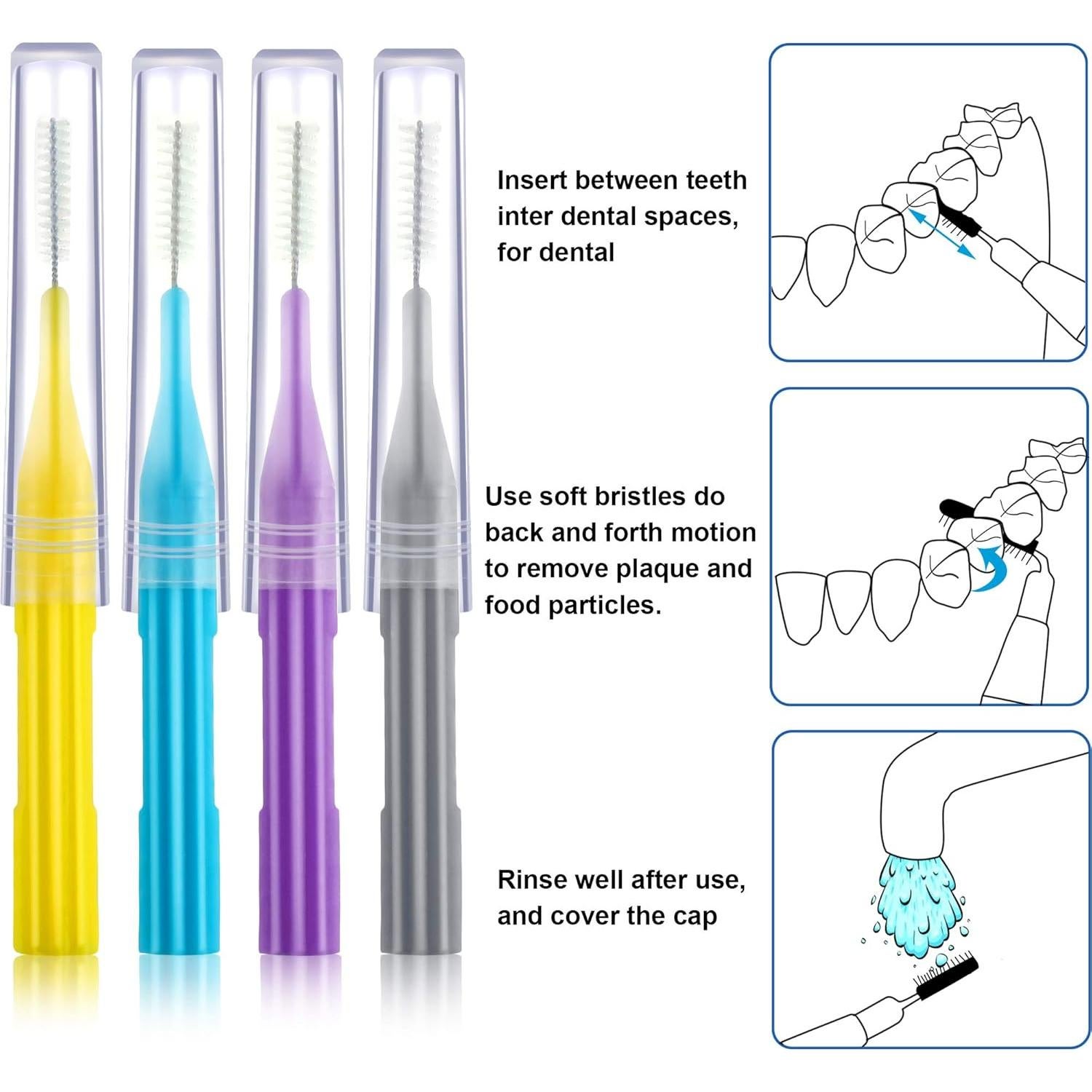 100 Piezas Cepillos Interdentales Patelai - Higiene Oral Completa