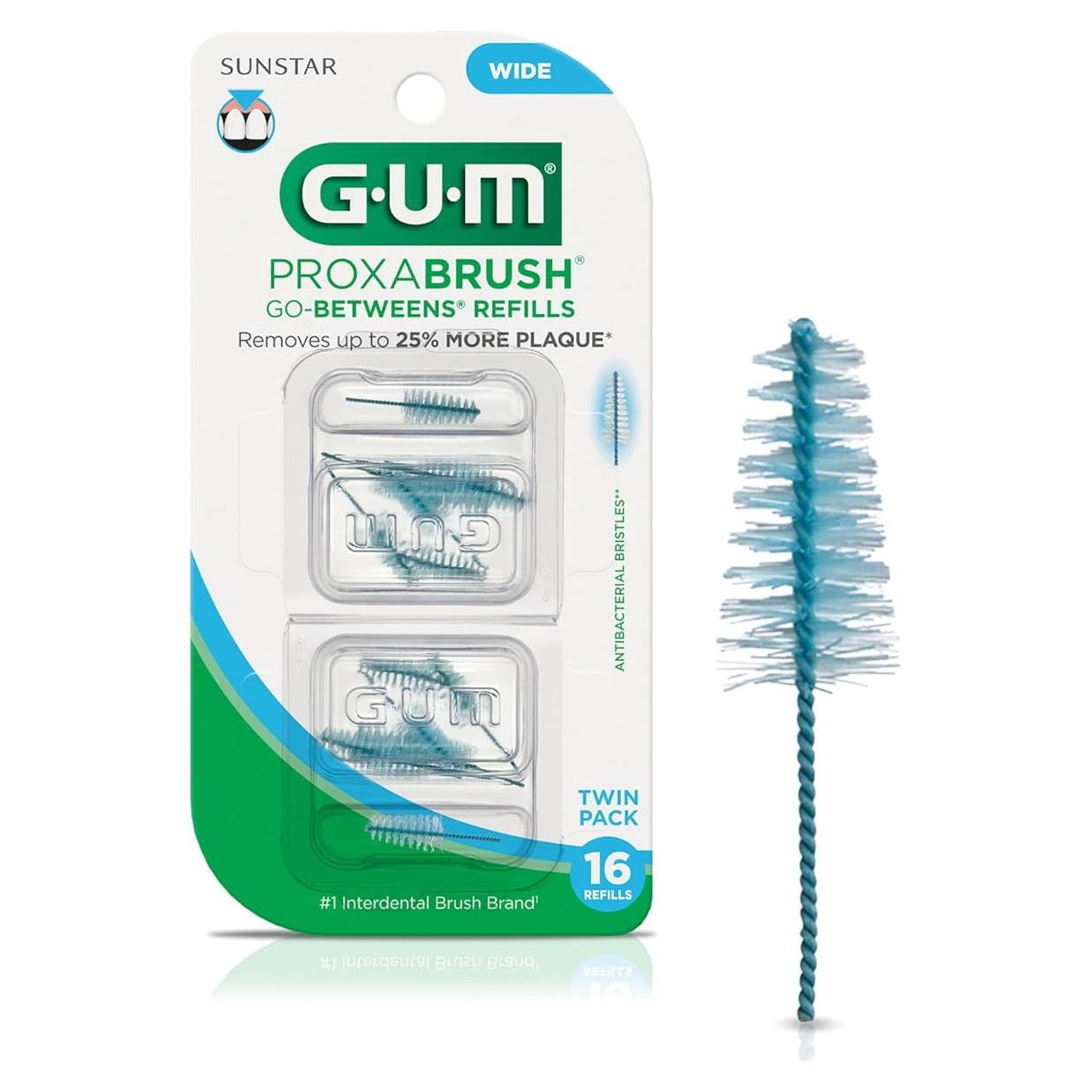 Recambios GUM Proxabrush Go-Betweens Ancho - 16 Unidades