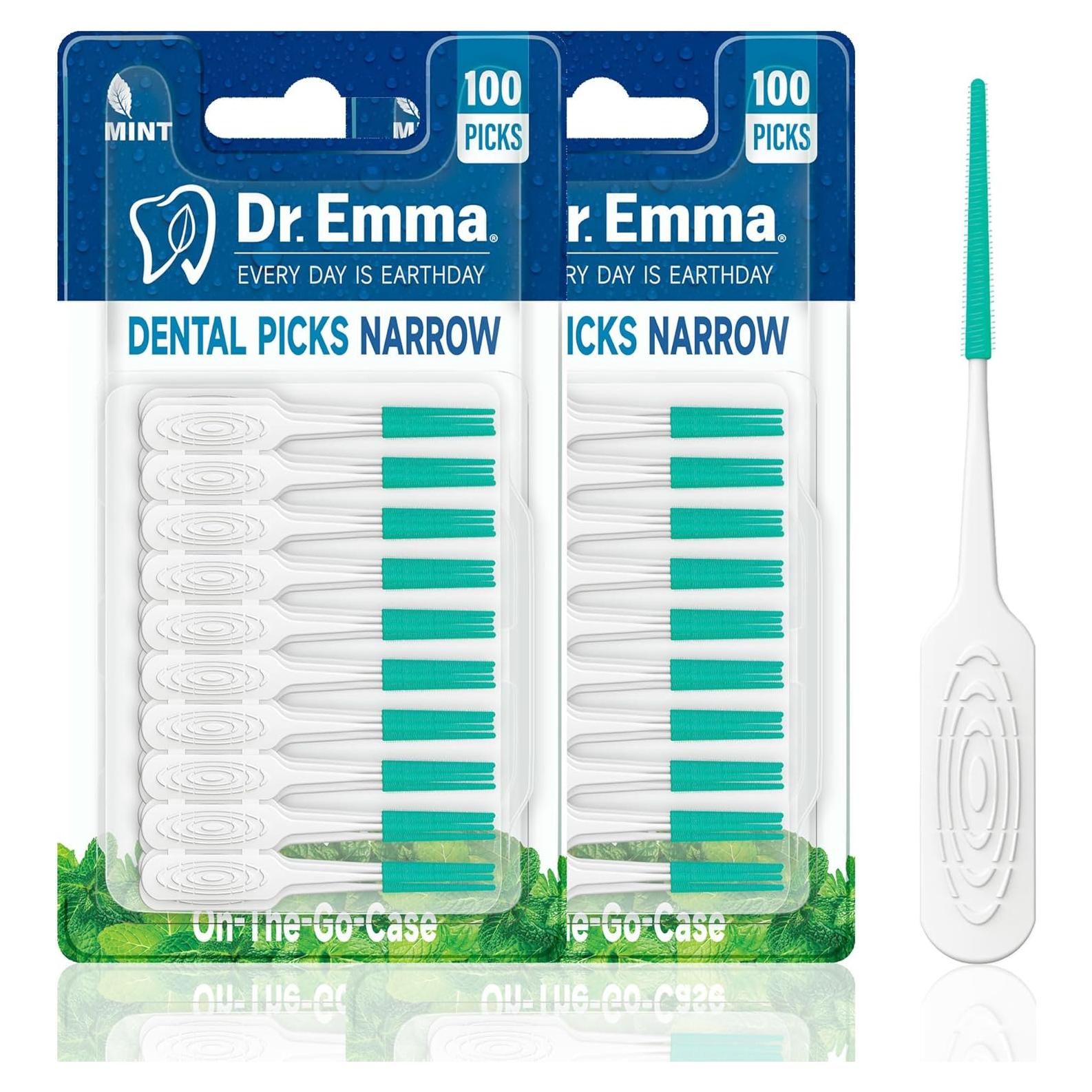 Palillos Dentales Dr. Emma Menta Suave 200 Unidades