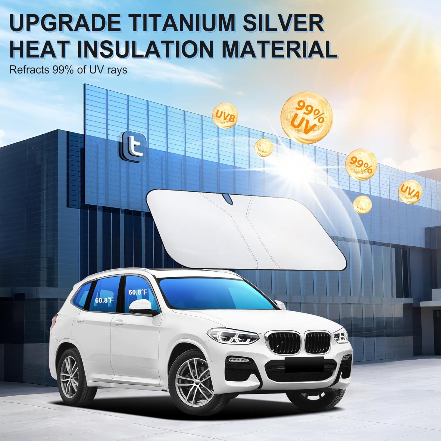 Protector Solar para Parabrisas SINGARO 300T Plegable SUV Grande