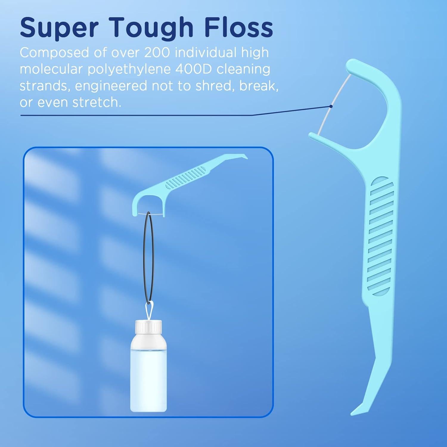 Hilos Dentales Ortodónticos Frehut - 150 Unidades con Estuche