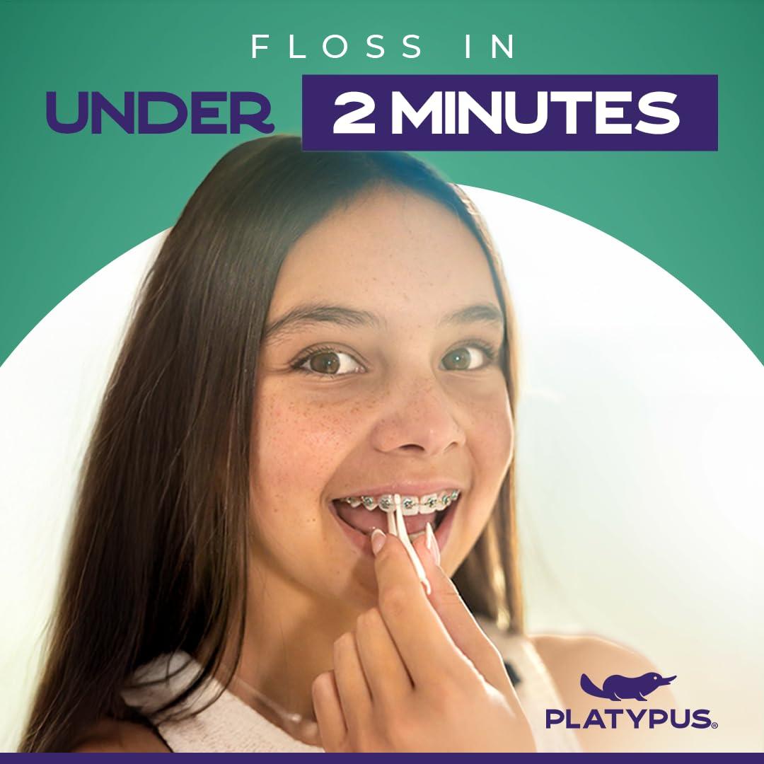 Flossers Ortodónticos Platypus para Brackets - 30 Unidades