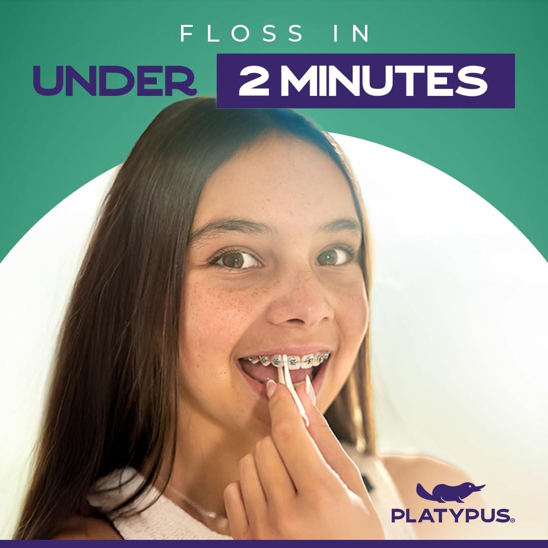 Flossers Ortodónticos Platypus para Brackets - 40 Unidades