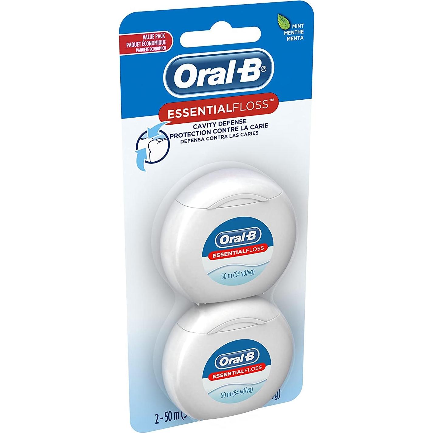Hilo Dental Oral-B Essential Floss 50m - Defensa contra Caries