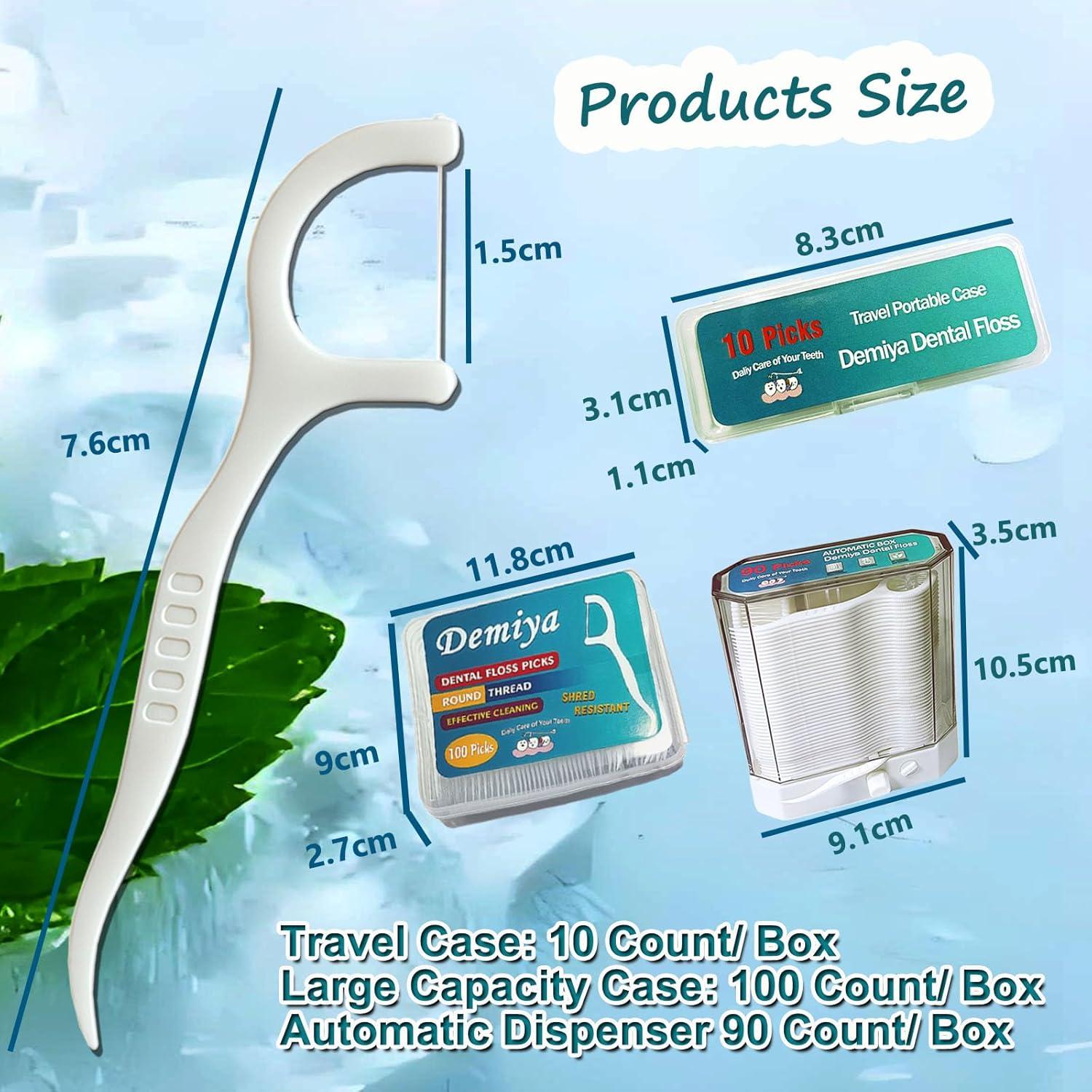 Palillos de Hilo Dental de Viaje Demiay - 300 Unidades