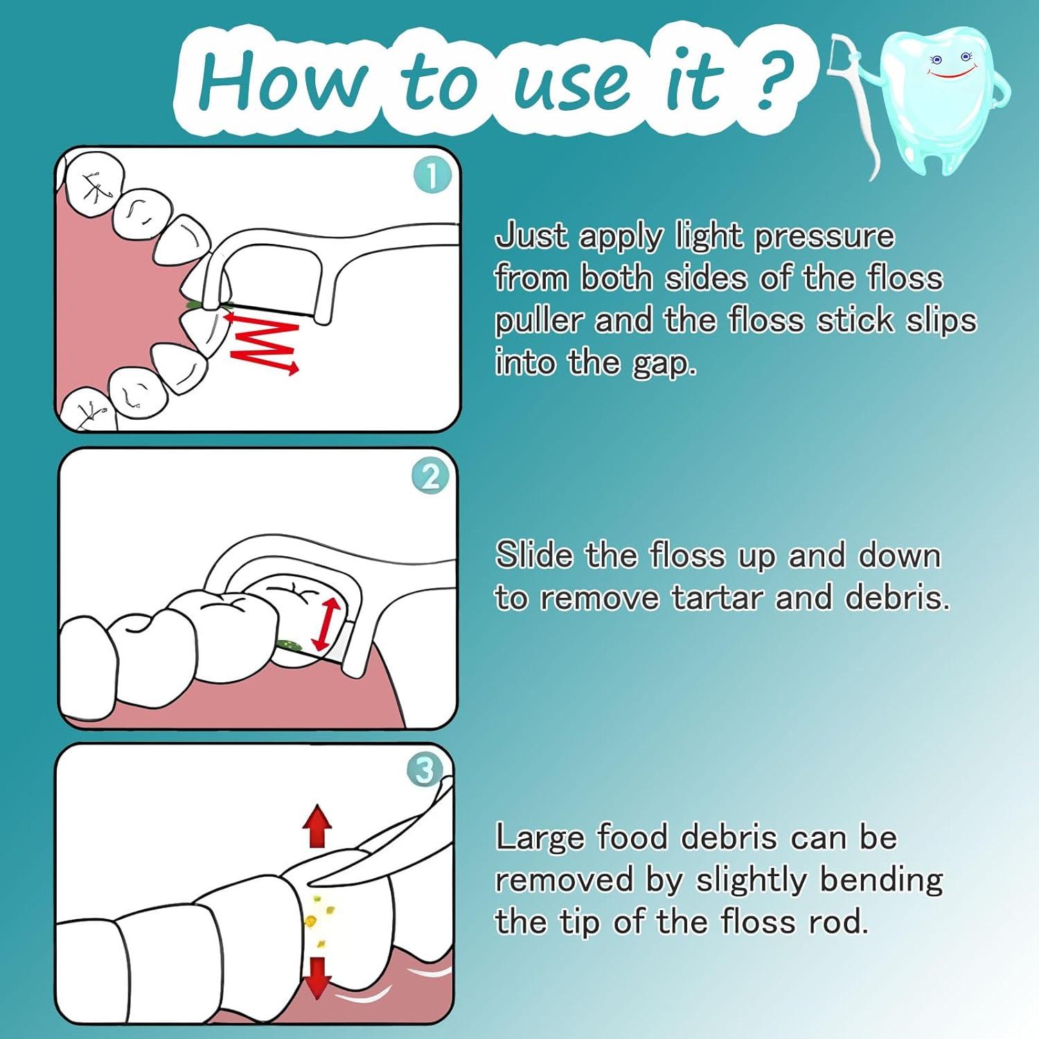 Palillos de Hilo Dental de Viaje Demiay - 300 Unidades