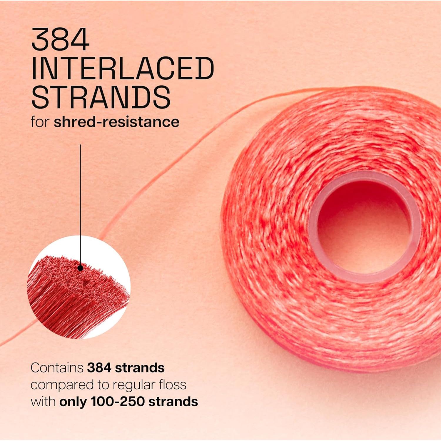 Hilo Dental Cerado REACH Canela 50.29m Paquete de 6